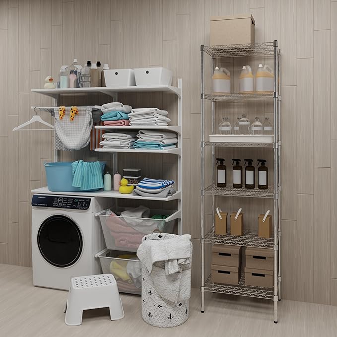 18" Deep x 24" Wide x 74" Height Wire Shelving Kit | 6-Tier | NSF Commercial Storage Rack Unit