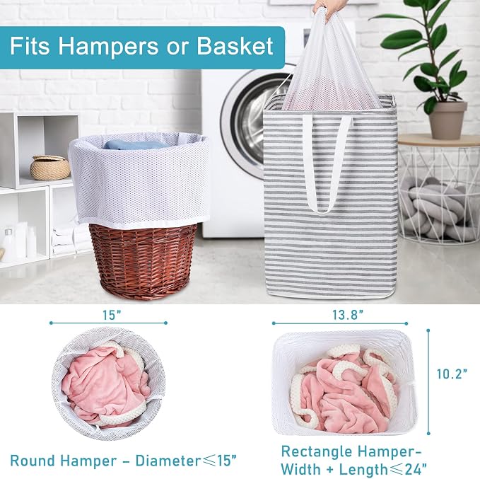 Polecasa Heavy Duty Diamond Mesh Laundry Bag, Extra Large - Image 8