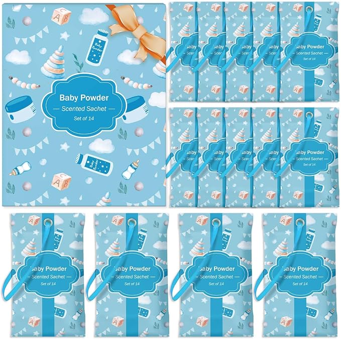 STRN Scented Sachets for Drawer and Closet, Baby Powder Scent 14 Packs - Image 8