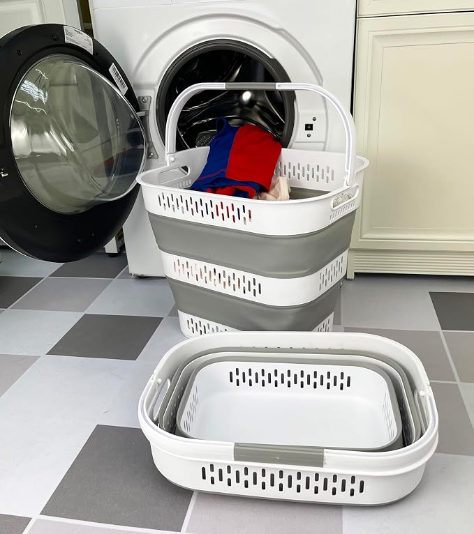 SAMMART 38L Collapsible Laundry Basket - Image 2
