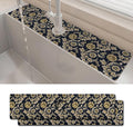 2PCS 24" X 5.5" Kitchen Sink Splash Guard Faucet Mat Floral Flower Super by Unknown