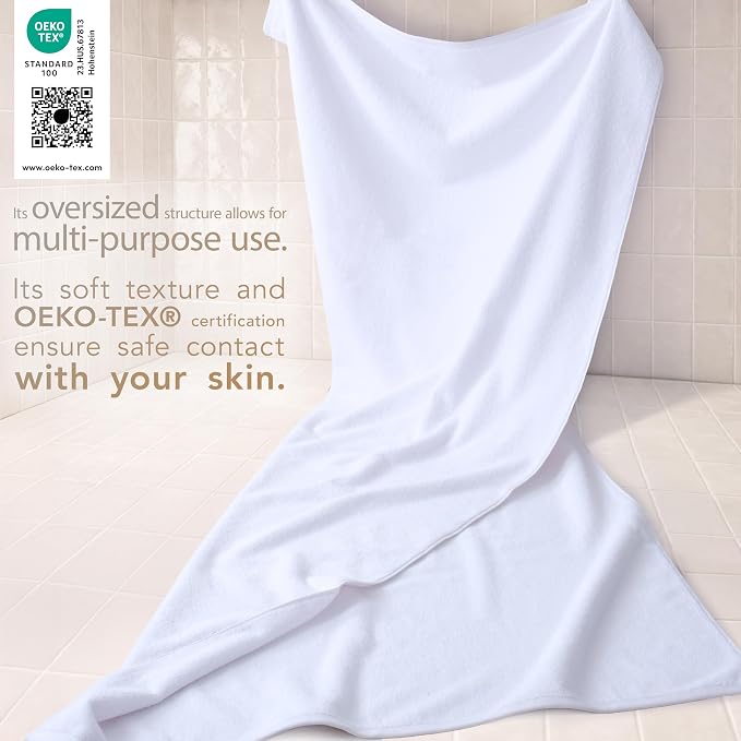 Cotton Paradise 100% Cotton Turkish Towel, Soft Absorbent Quick Dry, 40x80 - Image 3