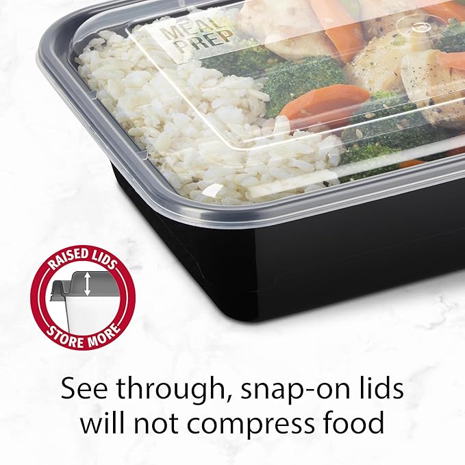 GoodCook Meal Prep Containers, Single Compartment 10-Pack | BPA-Free Reusable - Image 5