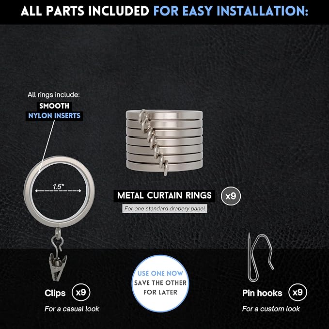 BlastHome® Luxury Curtain Rings - Image 4
