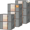 BALEINE 8 Pack Clothes Storage Bags, 16 Gallon Storage Containers by BALEINE