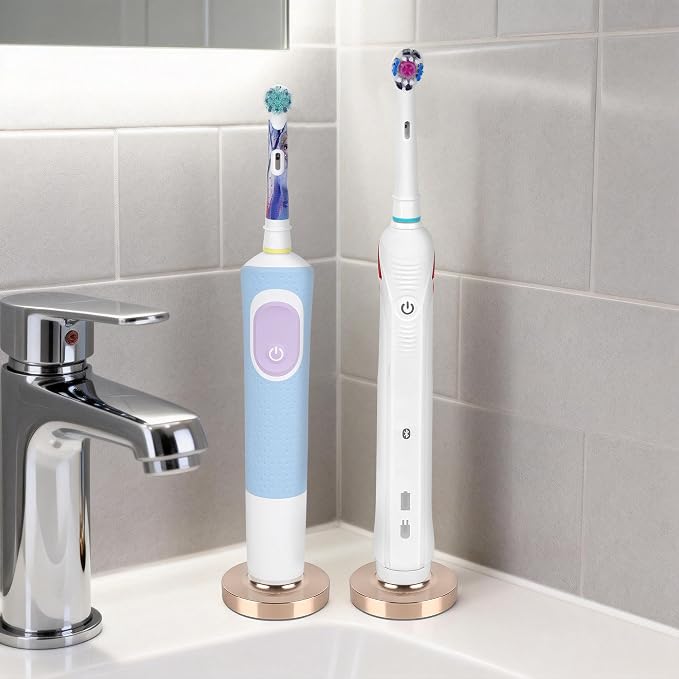 2 Pack Bronze Electric Toothbrush Holder - Image 6