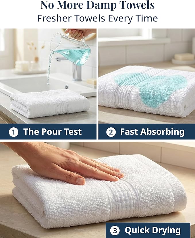 LANE LINEN Hand Towels for Bathroom 100% Cotton 6 Pack 16x28 - Image 4