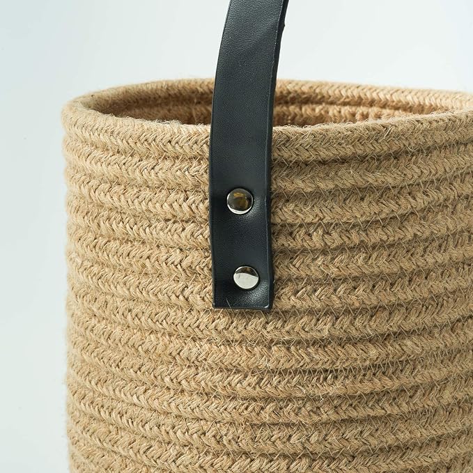 Goodpick 2 Pack Jute Wall Hanging Storage Baskets, Over Door Organizer - Image 8