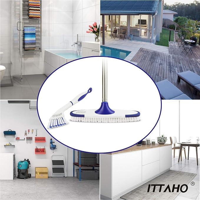 Floor Scrub Brush with Long Handle - Image 7