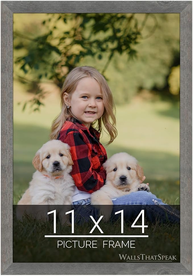 wallsthatspeak 11x14 American Barn Picture Frame for Puzzles Posters Photos or Artwork