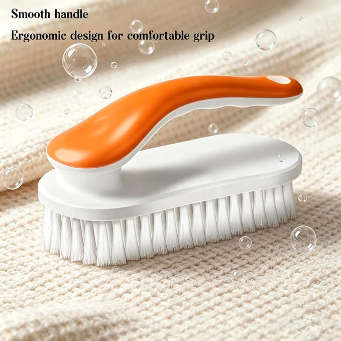 2pc Multi-Purpose Household Cleaning Brush Set, Ergonomic Comfort Grip - Image 2