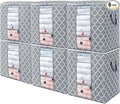 Storage Bags 6 Pack 100L Clothes Organization and Storage Containers | Large by WiseLife