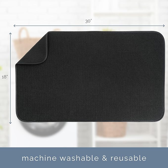 S&T INC. Dish Drying Mat, XXL Kitchen Counter Mat - Image 6