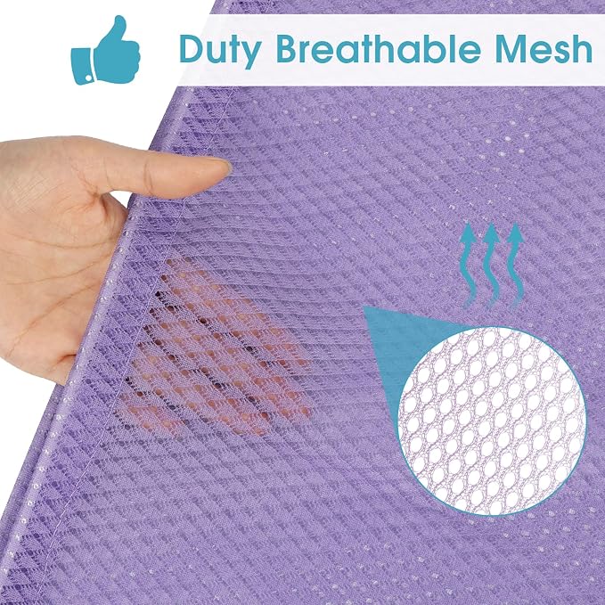 2 Pack Mesh Laundry Bags 23x34 Inch Drawstring Locking - Image 3
