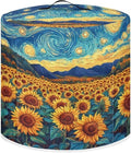 Pressure Cooker Cover for Women, Dust-proof Cover for Rice Cooker Air Fryer Kitchen Appliance Covers with Top Handle and Pocket Sunflower Print Home Kitchen Decor Gifts for Friends