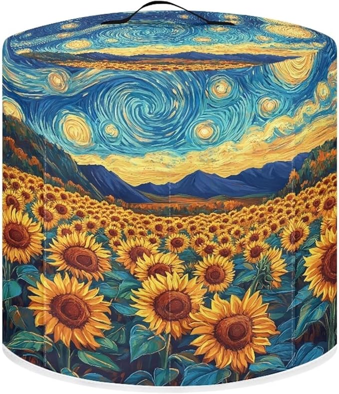 Pressure Cooker Cover for Women, Dust-proof Cover for Rice Cooker Air Fryer Kitchen Appliance Covers with Top Handle and Pocket Sunflower Print Home Kitchen Decor Gifts for Friends