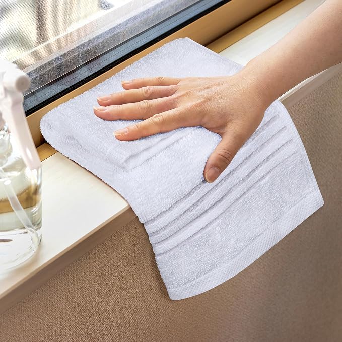 Utopia Towels 12 Pack Premium Wash Cloths, 12x12 in, 100% Cotton, Gym & Face - Image 3