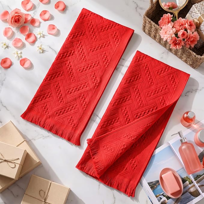 HunnmingRe 18 Pack Boho Hand Towel - Image 3