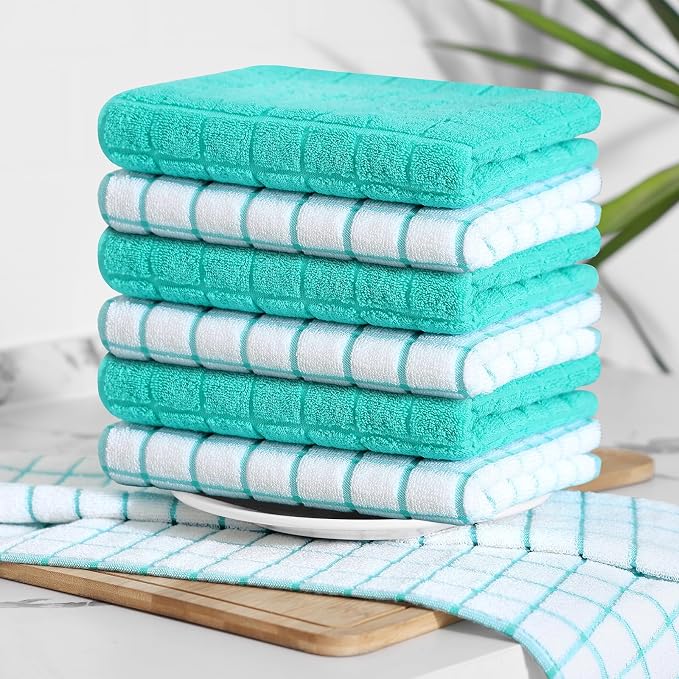 Homaxy Large Premium Cotton Kitchen Towels 16"x 28", 6 Pack - Image 8
