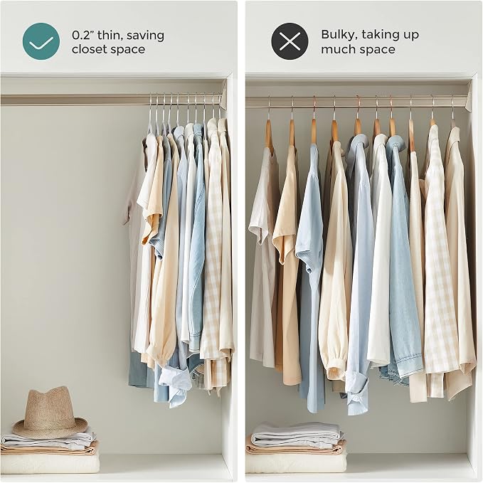 SONGMICS Clothes Hangers, Space-Saving | Plastic Coat Hangers, Heavy Duty - Image 7