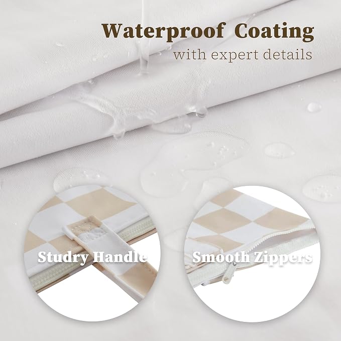 Ohocut Checkered 2 Pcs Large Travel Laundry Bags - Image 7