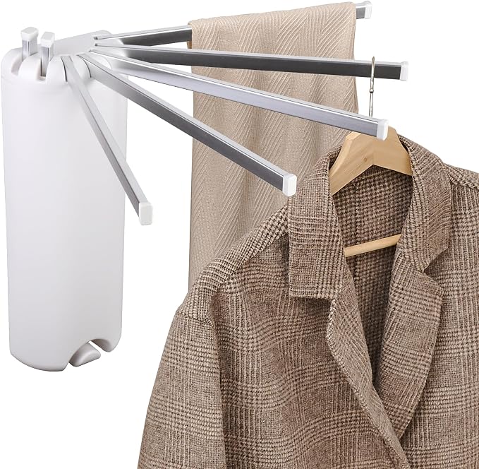 RFOUO Wall Mounted Clothes Drying Rack Tripod, Foldable Drying Rack, Wall by RFOUO