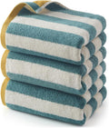 REDKISS Striped Hand Towels for Bathroom, Kitchen Decor, Guest Use, Ultra Soft by REDKISSOnline