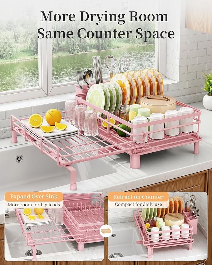 SAYZH Expandable Dish Drying Rack - Image 3