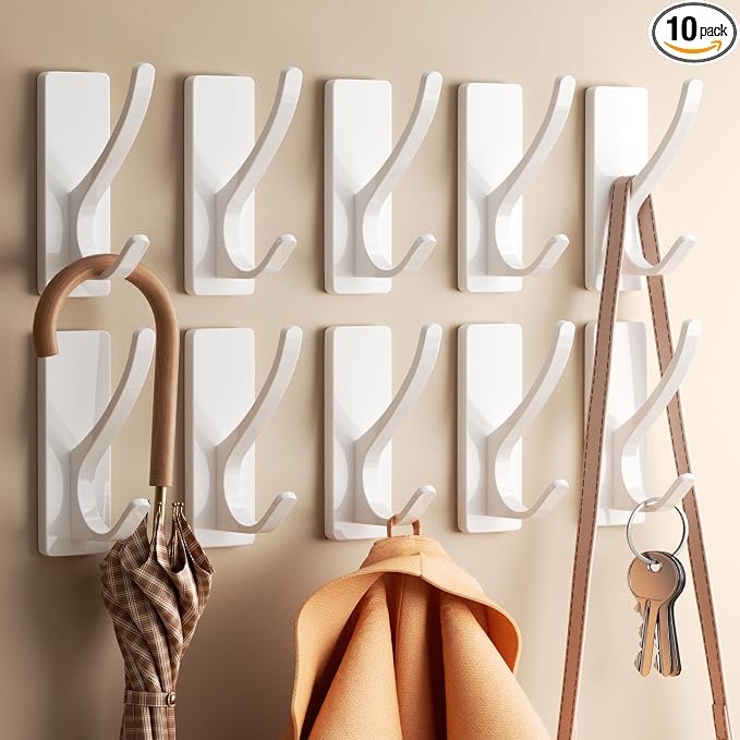 pickpiff White Self-Adhesive Hook, 13LB Hanger by pickpiff