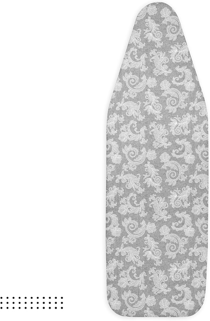 Encasa XO Padded Ironing Board Cover and Pad 54"x18" Grey - Image 6
