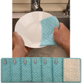 Blue Microfiber Scrubbing Pads, Non-Scratch by Unknown