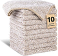 10 Pack Premium Washcloths, Highly Absorbent and Super Soft Face Towels | by TEAWOO