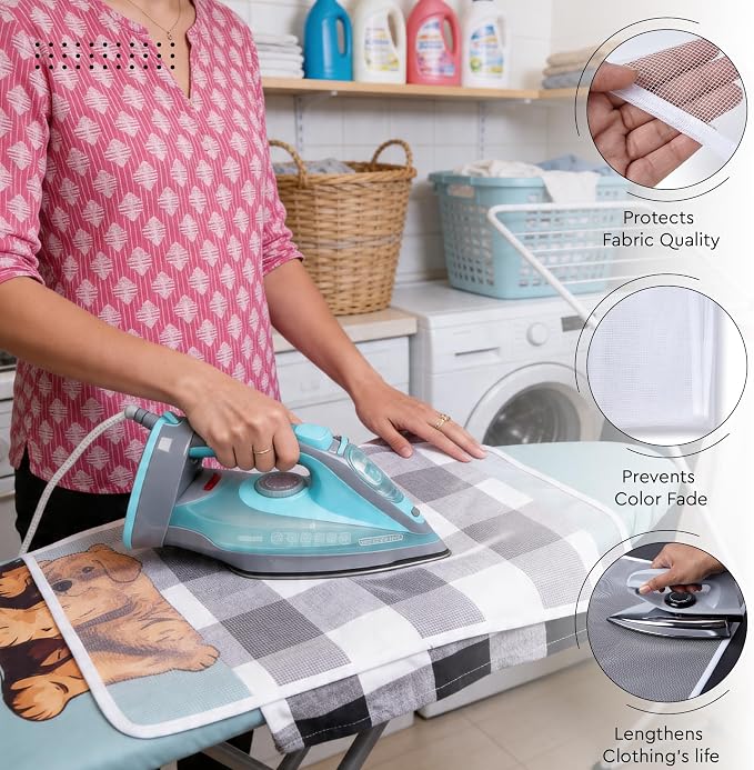 Encasa XO Padded Ironing Board Cover and Pad 42"x14" Tommy - Image 6