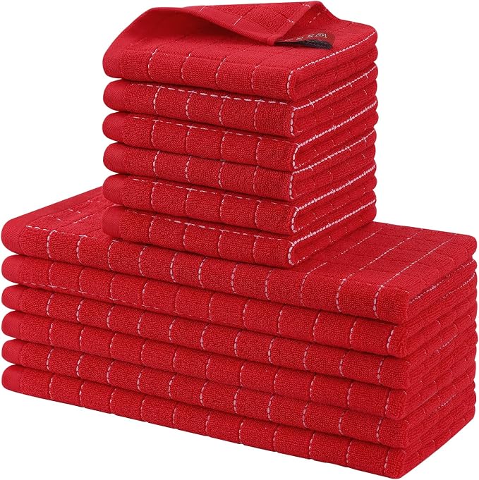Homaxy Kitchen Towels and Dishcloths Set by Homaxy