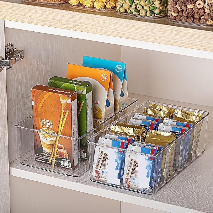 Vtopmart 10 Pack Food Storage Organizer Bins, 4 Compartments | - Image 6