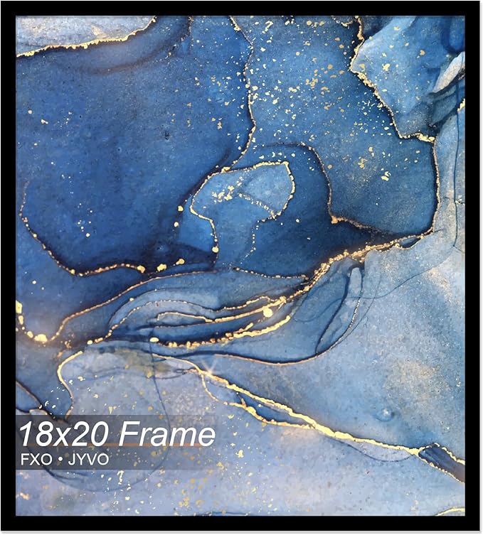 18x20 Picture Frame, Black Frame for 18 x 20 Inch Picture Poster Photo, Light Weight and High Transparent 18 by 20 Frame for Wall - 1 Pack/Black/18 x20