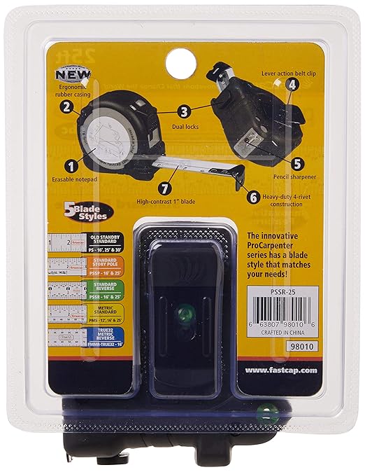 Fastcap PSSR-25 25-Foot ProCarpenter Lefty/Righty Standard Measuring Tape - Image 3