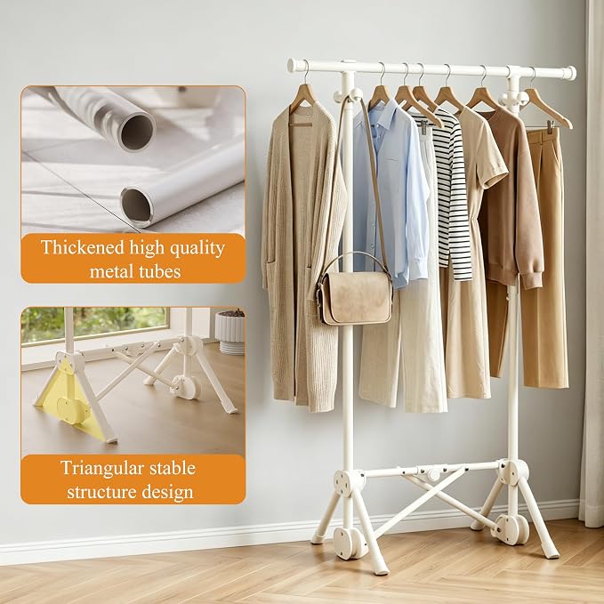 Small Clothes Rack, Foldable Clothing Rack - Image 3