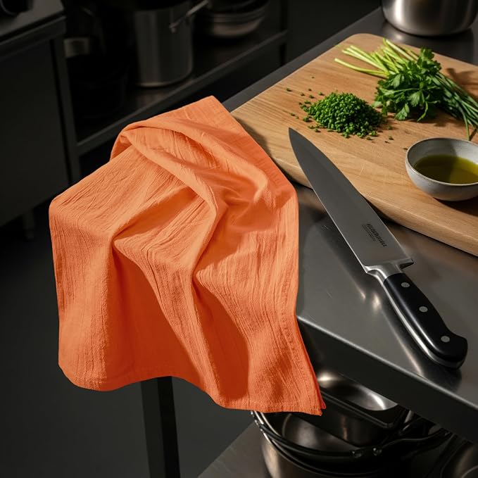 Utopia Kitchen Orange Flour Sack Towels 100% Cotton | Tea Towels - Image 7