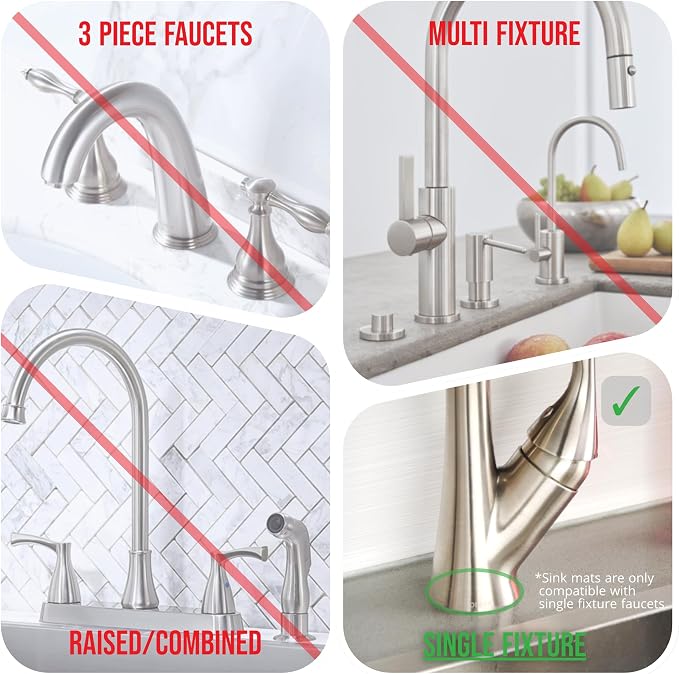 Ternal Original SINKMAT 24in XL Faucet Splash Guard Extra Long Microfiber Sink - Image 5