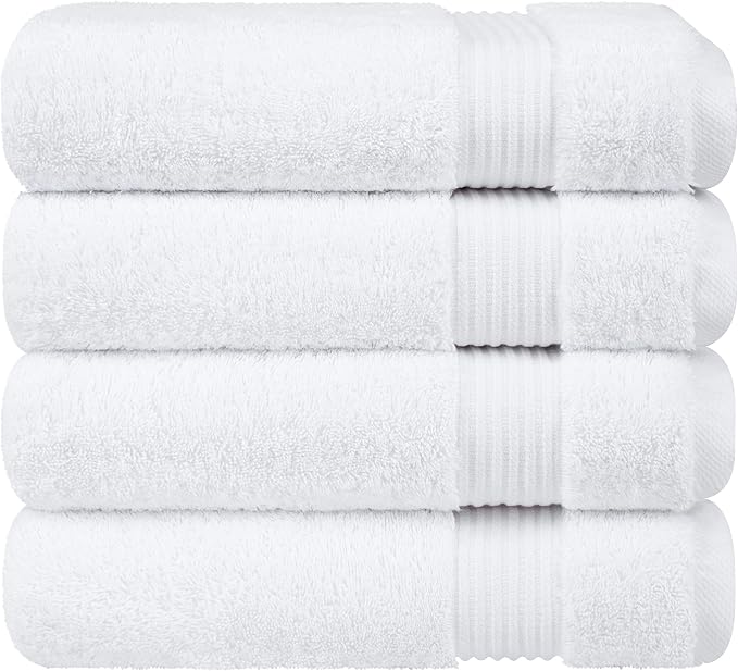 Cotton Paradise Turkish Towel Set, Soft Absorbent Quick Dry, 4 Piece Bath Towel - Image 6