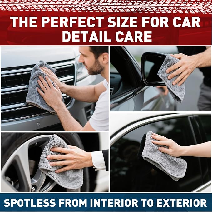 Microfiber Cleaning Cloths Bulk-50 Pack, 12x12 inches - Image 5