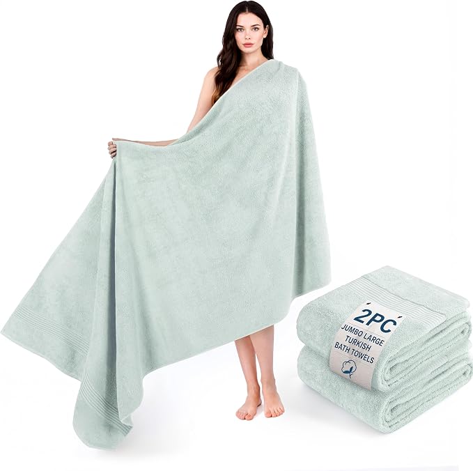 Cotton Paradise 100% Cotton Turkish Towel Set, Soft Absorbent Quick Dry by UNITEDHOMETEXTILE