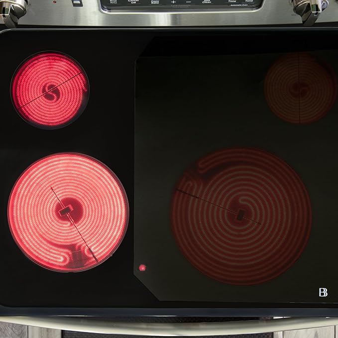 Electric Stove Cover Protector - Can be Used While Cooking - Glass Panel Overlay - Can Withstand over 1400 °F - Kitchen Essential for Cooktop Protection (27.5" x 20")