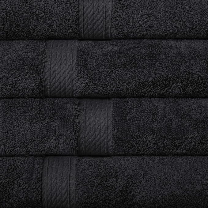 SUPERIOR Egyptian Cotton Plush & Absorbent, Hand Towel Set of 4, Soft Luxury - Image 4