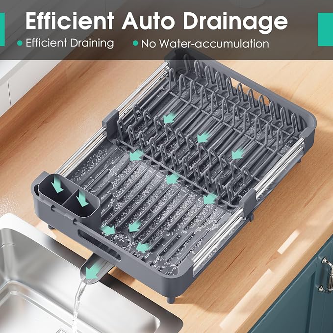 TOOLF Expandable Dish Drying Rack - Image 6