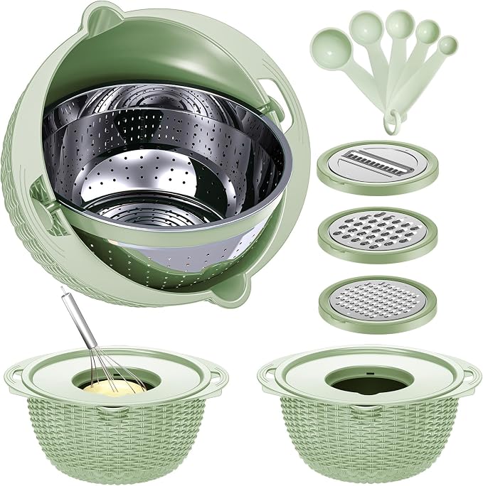 4-1 Strainer with Bowl & Spoons Set - Image 9