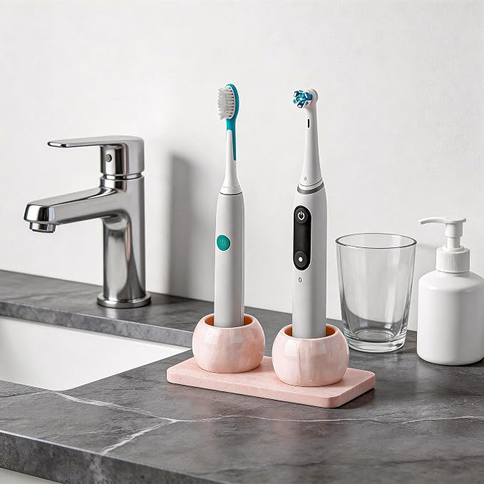 2 Pack Ceramic Toothbrush Holder - Image 8