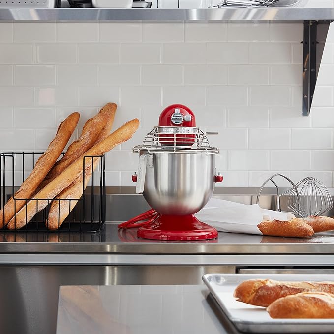 KitchenAid Commercial Series 8 Quart Bowl-Lift Stand Mixer with Stainless Steel Bowl Guard - KSMC895