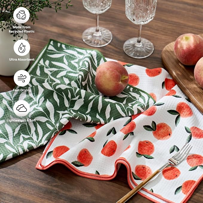 RECYCO Waffle Kitchen Towel Set of 2 - Image 2